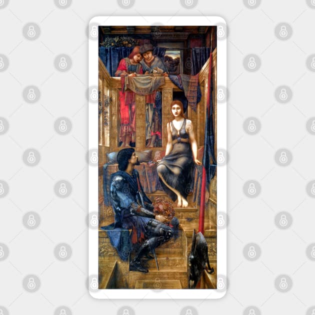 King Cophetua and the Beggar Maid - Edward Burne-Jones Sticker by forgottenbeauty